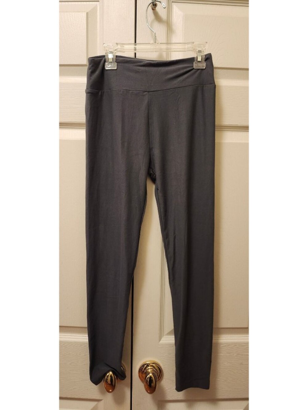 Women Lularoe Solid Gray Leggings One Size
